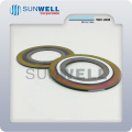 Junta espiral para heridas 2 &quot;150 # ASME B16.20 Ss316 / Grafito con anillo interior externo 316 CS Ring